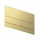 Tece Square II przycisk spłukujący do WC złoty optyczny szczotkowany 9240838