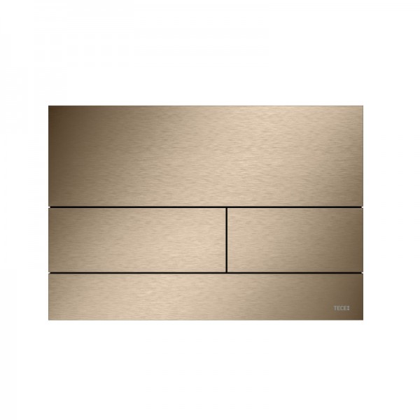 Tece Square II przycisk spłukujący do WC czerwone złoto szczotkowane 9240840
