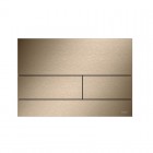 Tece Square II przycisk spłukujący do WC czerwone złoto szczotkowane 9240840