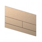 Tece Square II przycisk spłukujący do WC czerwone złoto szczotkowane 9240840