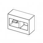 Tece Box szablon styropianowy do przycisku WC 9030029