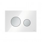 Tece Loop przycisk spłukujący do WC szkło białe/chrom mat 9240659