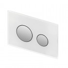 Tece Loop przycisk spłukujący do WC szkło białe/chrom mat 9240659