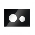 Tece Loop przycisk spłukujący do WC szkło czarne/biały 9240654