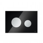 Tece Loop przycisk spłukujący do WC szkło czarne/chrom mat 9240655