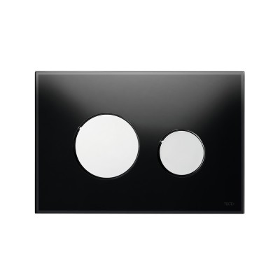 Tece Loop przycisk spłukujący do WC szkło czarne/chrom połysk 9240656