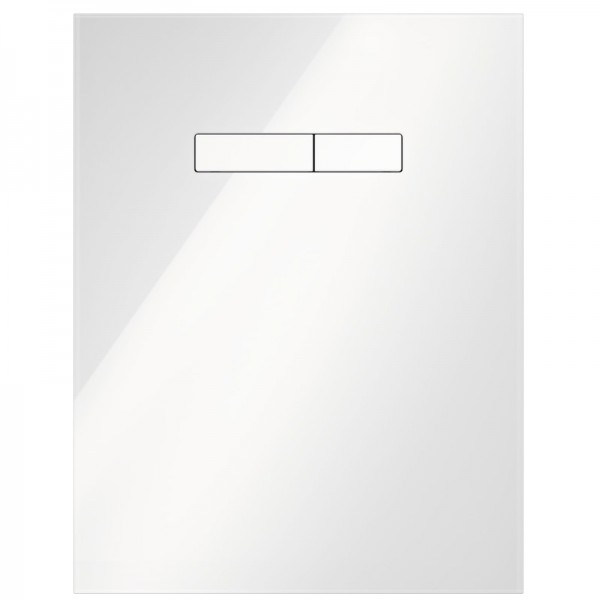 Tece Lux obudowa WC górna z przyciskiem uruchamiającym szkło białe 9650000