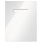 Tece Lux obudowa WC górna z przyciskiem uruchamiającym szkło białe 9650000