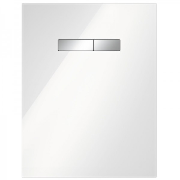Tece Lux górna obudowa WC szkło białe/chrom połysk 9650001