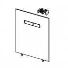 Tece Lux obudowa WC górna z przyciskiem uruchamiającym szkło białe 9650000