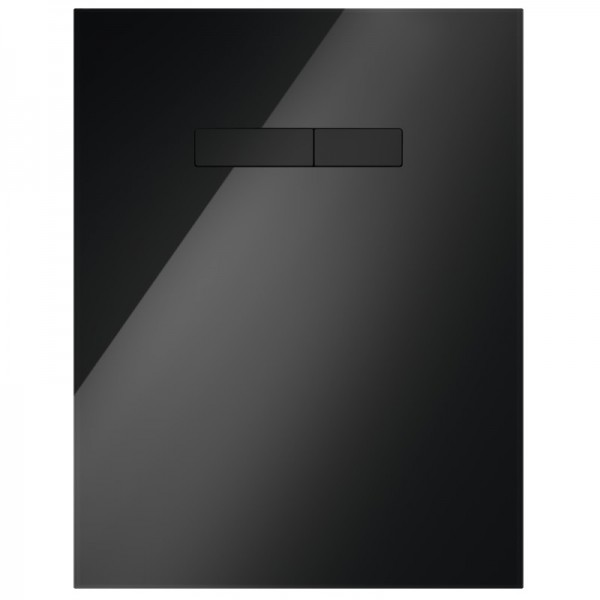 Tece Lux obudowa WC górna z przyciskiem uruchamiającym szkło czarne 9650005