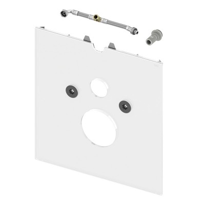 Tece Lux dolna obudowa WC z deską do toalet myjących szkło białe 9650102