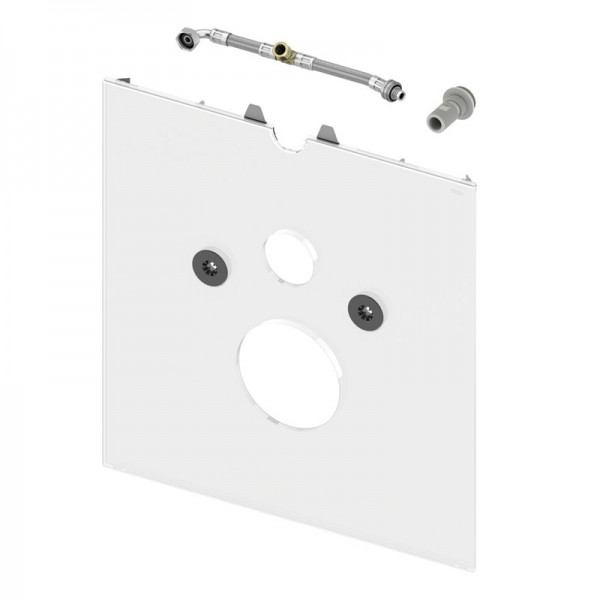 Tece Lux dolna obudowa WC z deską do toalet myjących szkło białe 9650102