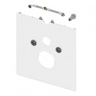 Tece Lux dolna obudowa WC z deską do toalet myjących szkło białe 9650102