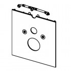 Tece Lux dolna obudowa WC z deską do toalet myjących szkło białe 9650102