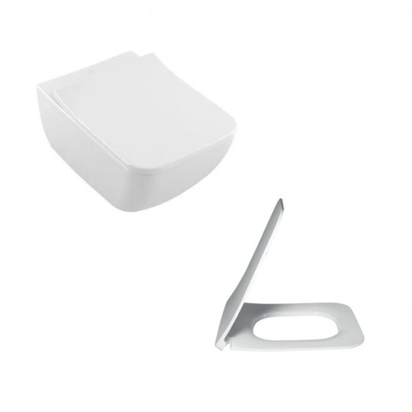 Villeroy&Boch Venticello miska wisząca bezrantowa z deską 4611RL01