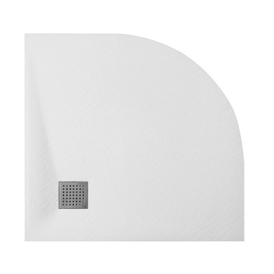 Besco Vexo brodzik półokrągły 90x90 cm biały BV-90-90-P