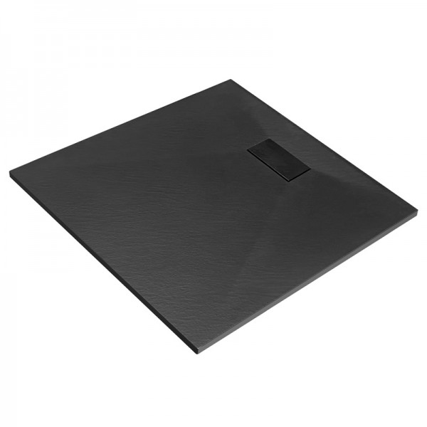 Besco Vexo brodzik kwadratowy 90x90 cm czarny BVB-90-90-K