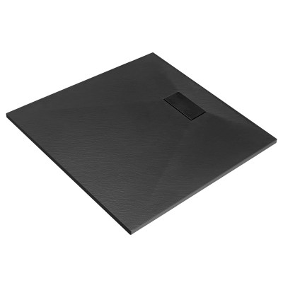 Besco Vexo brodzik kwadratowy 80x80 cm czarny BVB-80-80-K