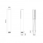 Oltens Ume Alling 60 zestaw prysznicowy złoty połysk 36002800