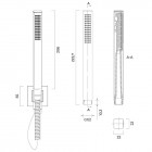 Oltens Sog Alling 60 zestaw prysznicowy chrom 36003100