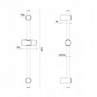 Oltens Saxan Easy Click Alling 60 zestaw prysznicowy chrom 36000100