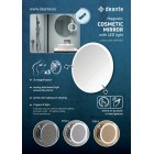 Round Lusterko kosmetyczne magnetyczne - podświetlenie LED