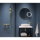 Round Lusterko kosmetyczne magnetyczne - podświetlenie LED