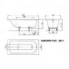 Kaldewei Saniform wanna prostokątna 140x70 cm stalowa czarny błyszczący