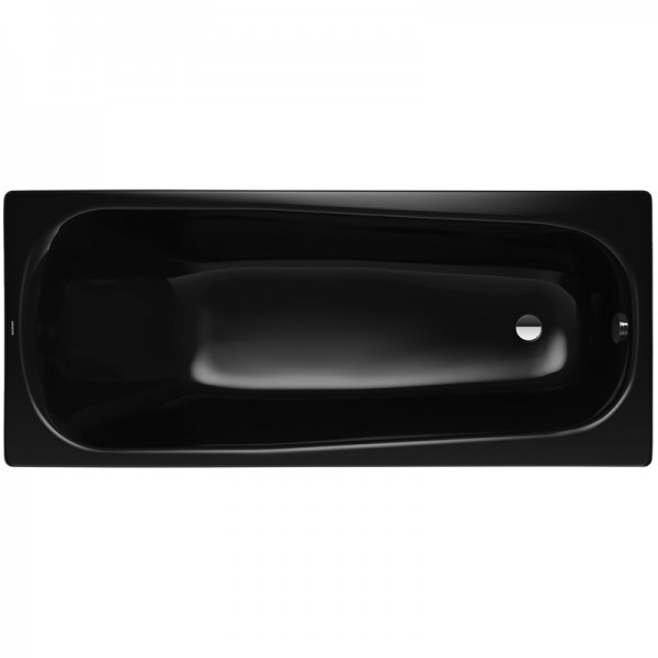 Kaldewei Saniform wanna prostokątna 175x75 cm stalowa czarny błyszczący