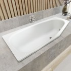 Kaldewei Mini wanna asymetryczna 157x70 cm stalowa prawa biały błyszczący