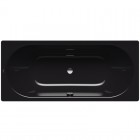 Kaldewei Classic Duo wanna prostokątna 180x75 cm stalowa czarny błyszczący
