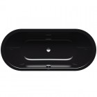 Kaldewei Classic Duo Oval wanna owalna 160x70 cm stalowa czarny błyszczący