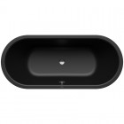 Kaldewei Classic Duo Oval wanna owalna 160x70 cm stalowa czarny matowy