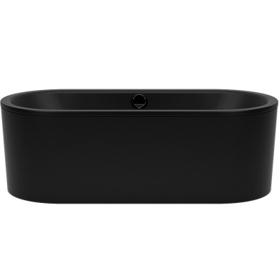 Kaldewei Classic Duo Oval wanna wolnostojąca 170x75 cm stalowa czarny matowy