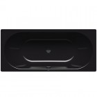 Kaldewei Centro Duo wanna prostokątna 180x80 cm stalowa czarny błyszczący