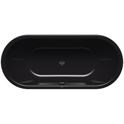 Kaldewei Centro Duo Oval wanna prostokątna 170x75 cm stalowa czarny błyszczący