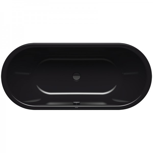 Kaldewei Centro Duo Oval wanna prostokątna 180x80 cm stalowa czarny błyszczący