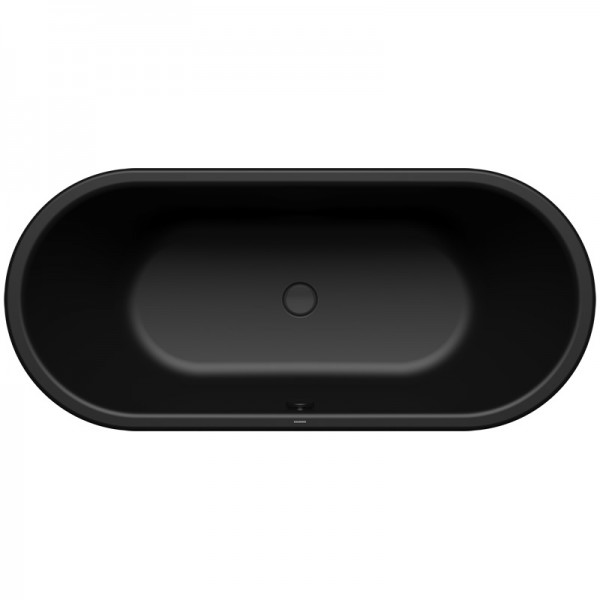 Kaldewei Centro Duo Oval wanna prostokątna 170x75 cm stalowa czarny matowy