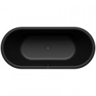 Kaldewei Centro Duo Oval wanna prostokątna 170x75 cm stalowa czarny matowy