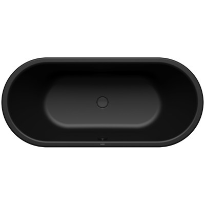 Kaldewei Centro Duo Oval wanna prostokątna 180x80 cm stalowa czarny matowy