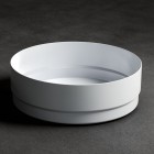 Kaldewei Nueva umywalka nablatowa okrągła 38 cm biały błyszczący