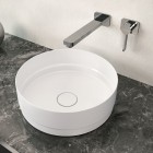 Kaldewei Nueva umywalka nablatowa okrągła 38 cm biały błyszczący