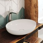 Kaldewei Miena umywalka nablatowa okrągła 45 cm biały błyszczący