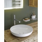 Kaldewei Miena umywalka nablatowa okrągła 45 cm biały błyszczący