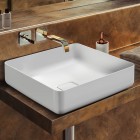Kaldewei Miena umywalka nablatowa kwadratowa 40x40 cm biały błyszczący