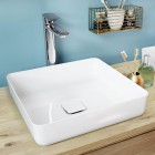 Kaldewei Miena umywalka nablatowa kwadratowa 40x40 cm biały błyszczący