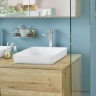 Kaldewei Miena umywalka nablatowa kwadratowa 40x40 cm biały błyszczący