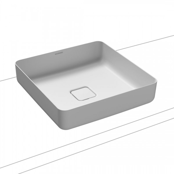 Kaldewei Miena umywalka nablatowa kwadratowa 40x40 cm biały matowy