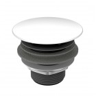 Kaldewei korek do umywalki okrągły bez przelewu biały błyszczący